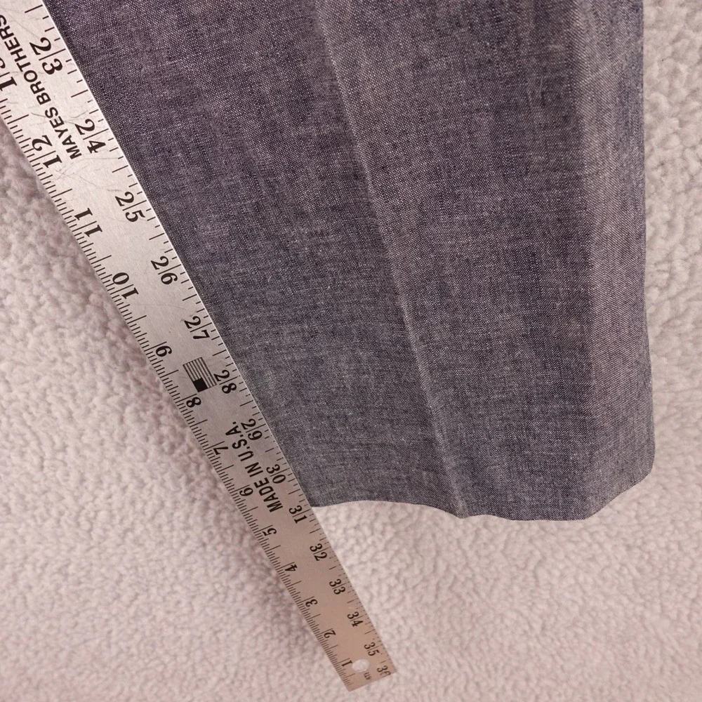 J.Crew Ludlow Suit Jacket 36S Mens Blue Cotton Chambray Blazer Slim Fit 2-Button